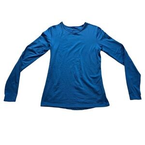 Nike Dri-FIT Long Sleeve Training Shirt Blue Athletic Performance L